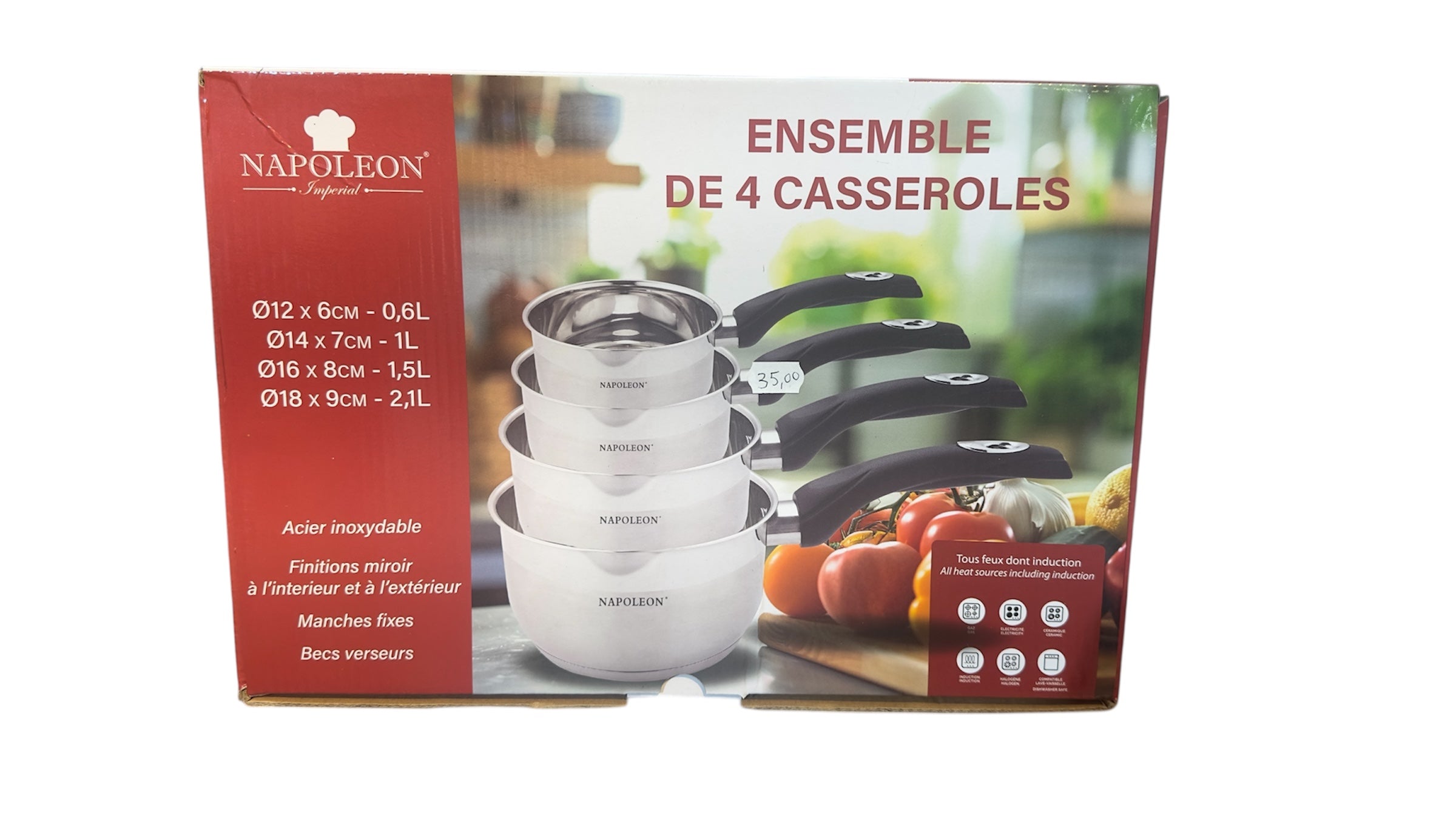 Ensemble de 4 casseroles
