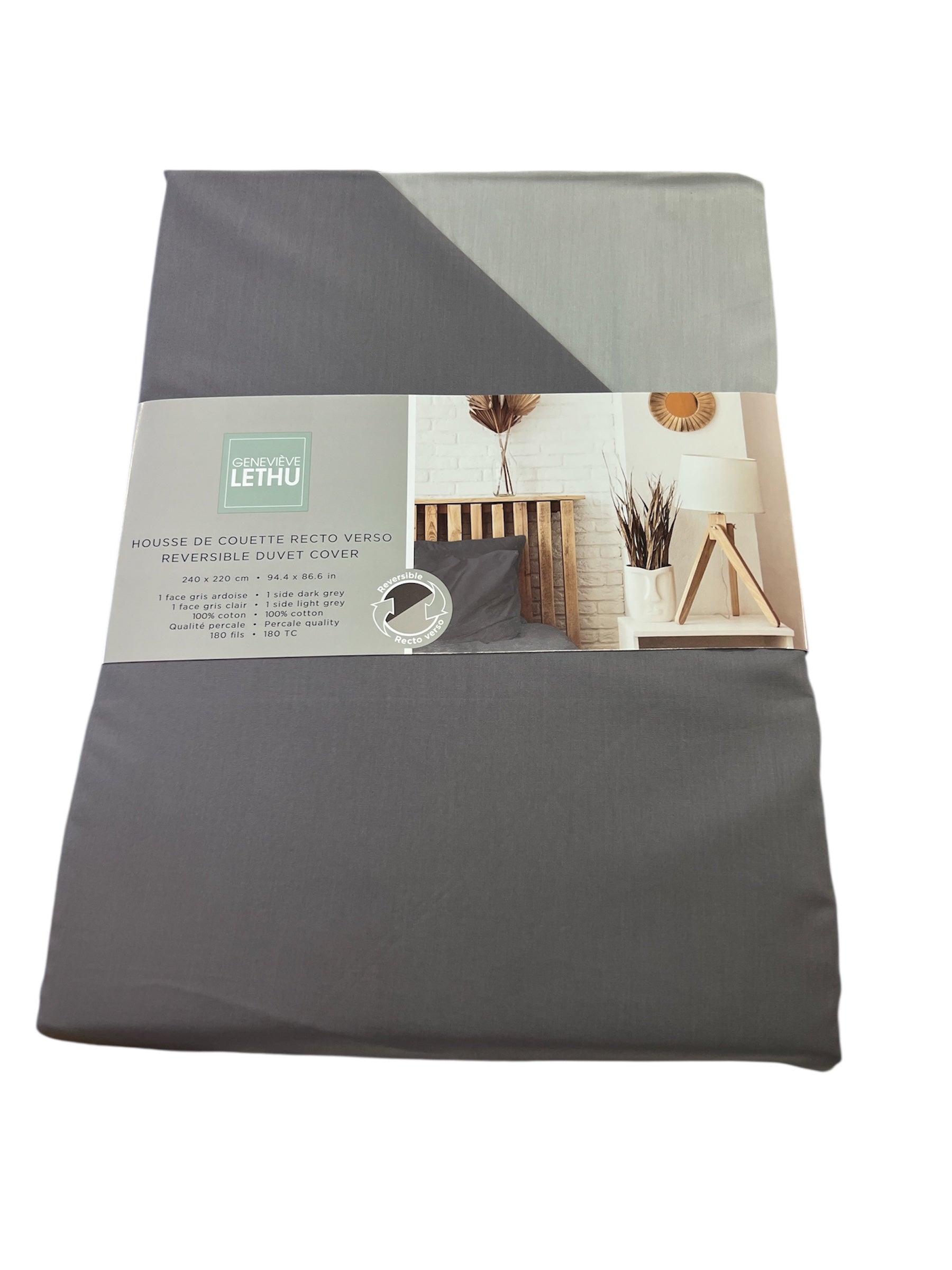 Housse de couette percale de coton