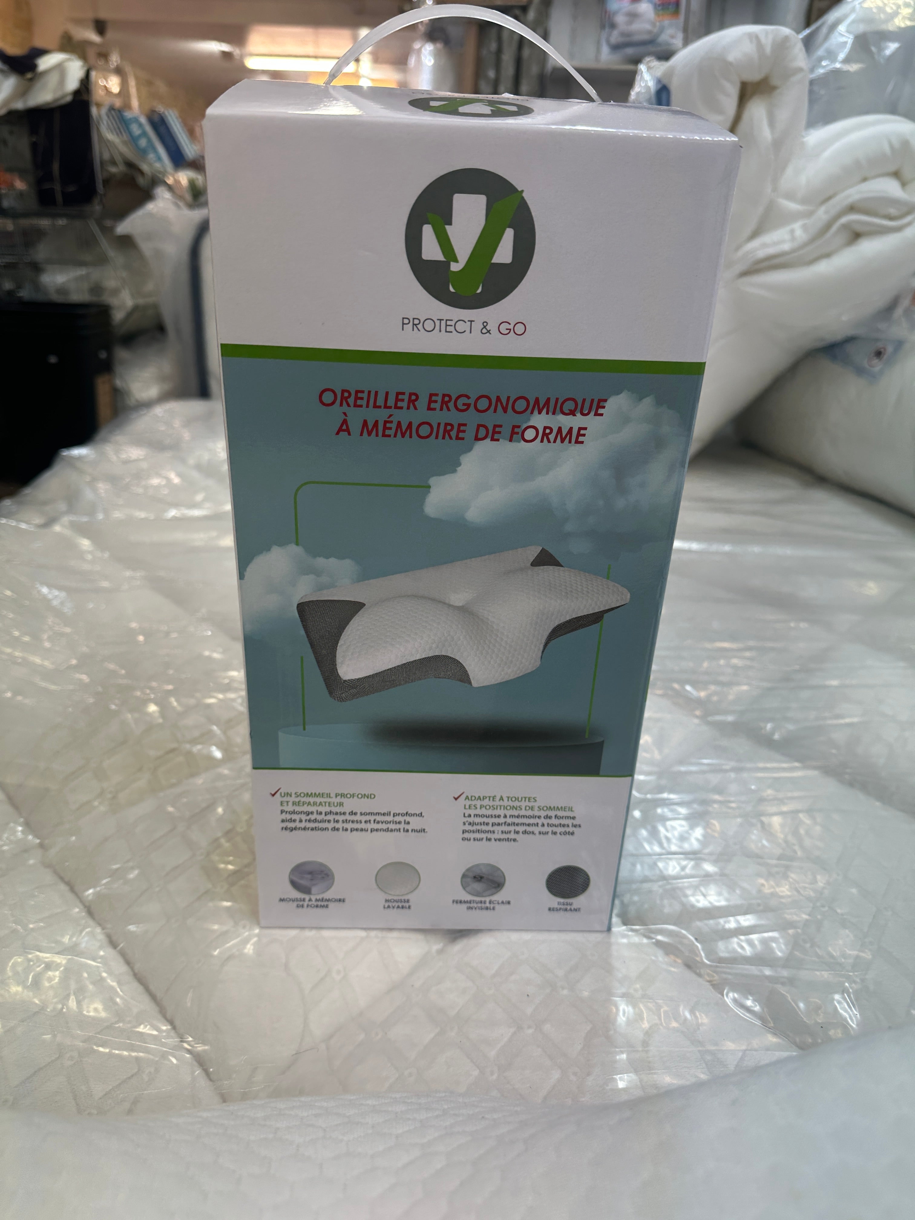 Oreiller Ergonomique à Mémoire de Forme