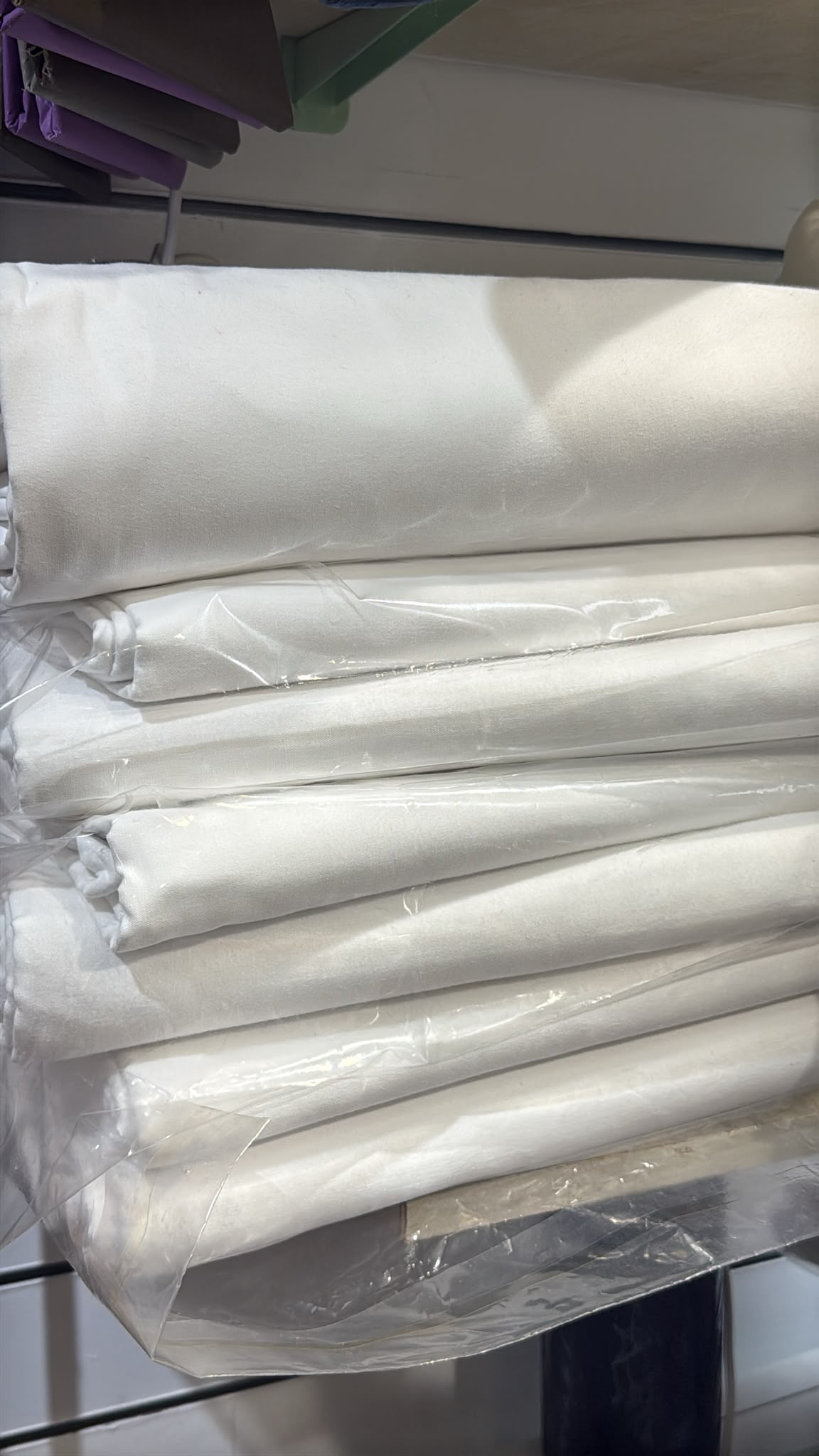 Destockage housse de couette en lin lavé blanc